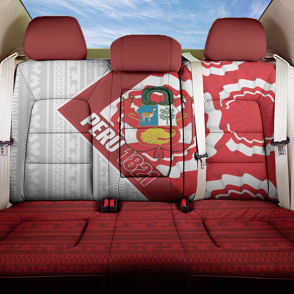Peru 1821 Proud Back Car Seat Cover National Day Peruvian Pattern