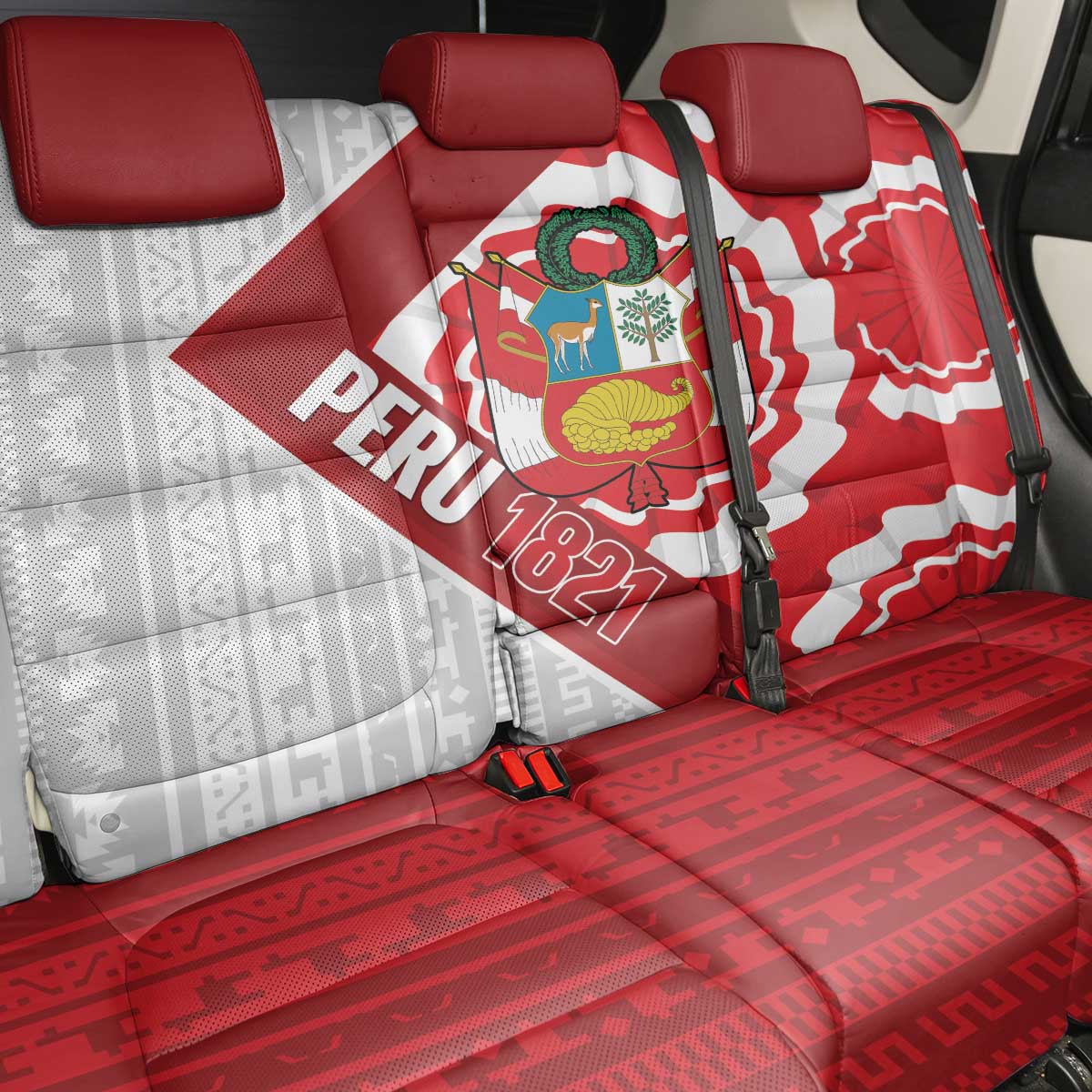 Peru 1821 Proud Back Car Seat Cover National Day Peruvian Pattern