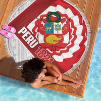 Peru 1821 Proud Beach Blanket National Day Peruvian Pattern