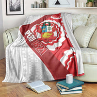 Peru 1821 Proud Blanket National Day Peruvian Pattern