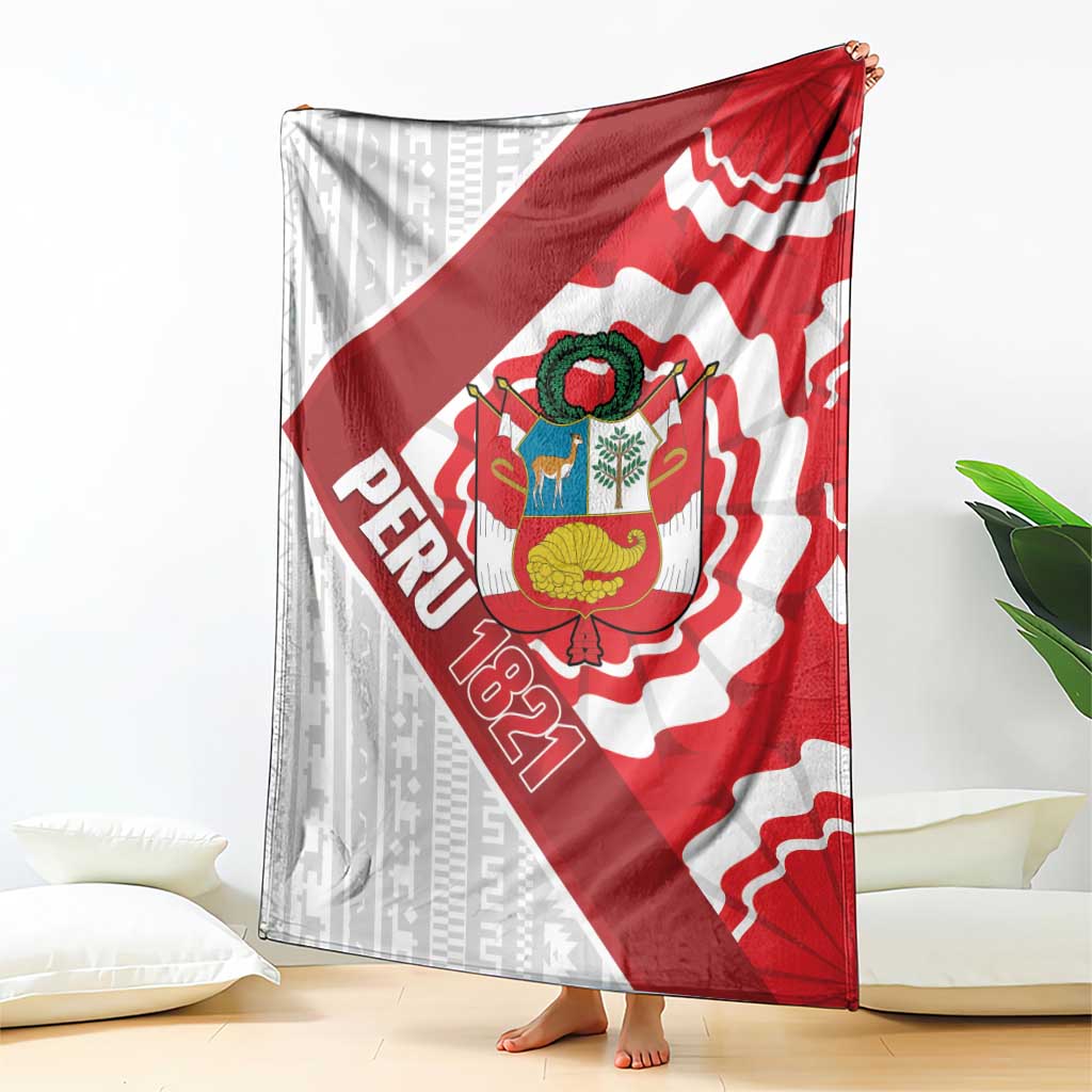 Peru 1821 Proud Blanket National Day Peruvian Pattern
