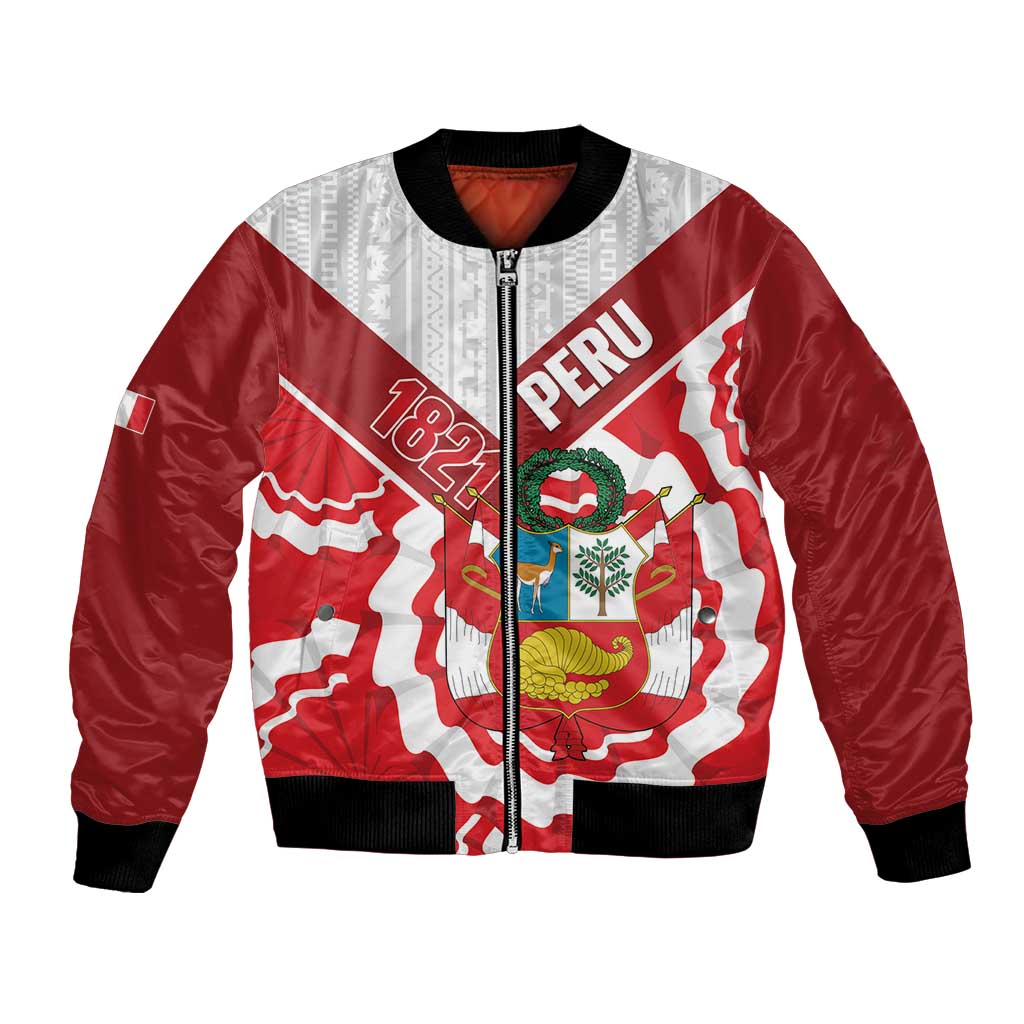 Peru 1821 Proud Bomber Jacket National Day Peruvian Pattern