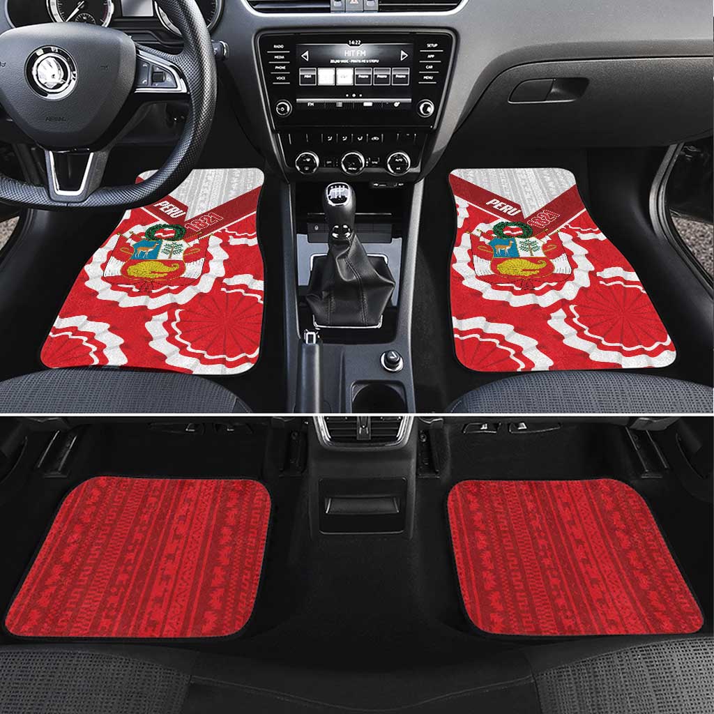 Peru 1821 Proud Car Mats National Day Peruvian Pattern