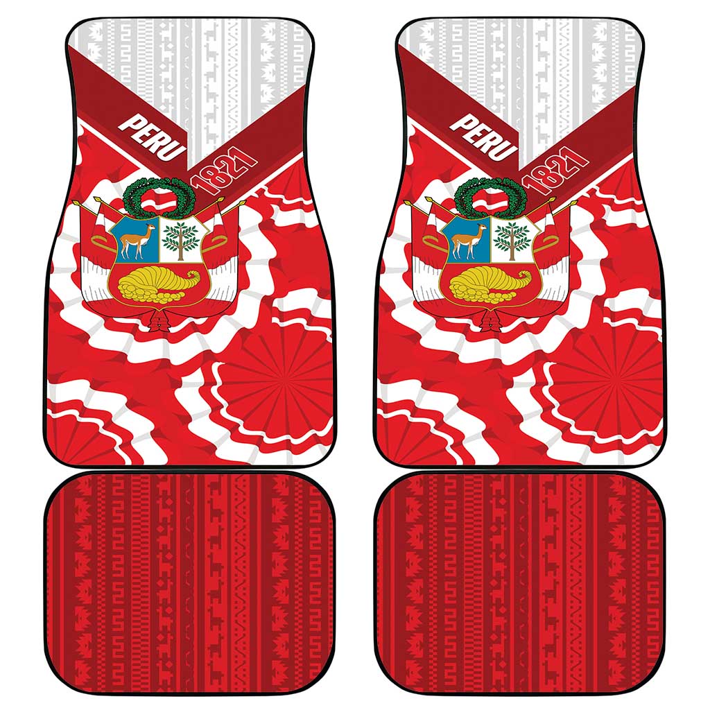 Peru 1821 Proud Car Mats National Day Peruvian Pattern