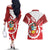 Peru 1821 Proud Couples Matching Off The Shoulder Long Sleeve Dress and Hawaiian Shirt National Day Peruvian Pattern
