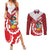 Peru 1821 Proud Couples Matching Summer Maxi Dress and Long Sleeve Button Shirt National Day Peruvian Pattern