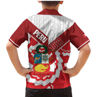 Peru 1821 Proud Family Matching Mermaid Dress and Hawaiian Shirt National Day Peruvian Pattern