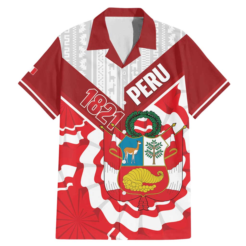 Peru 1821 Proud Family Matching Mermaid Dress and Hawaiian Shirt National Day Peruvian Pattern