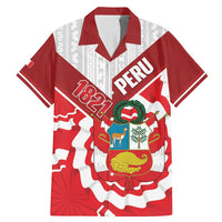 Peru 1821 Proud Family Matching Mermaid Dress and Hawaiian Shirt National Day Peruvian Pattern