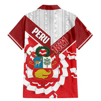 Peru 1821 Proud Family Matching Mermaid Dress and Hawaiian Shirt National Day Peruvian Pattern