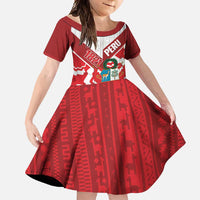 Peru 1821 Proud Family Matching Off Shoulder Maxi Dress and Hawaiian Shirt National Day Peruvian Pattern
