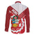 Peru 1821 Proud Family Matching Off Shoulder Short Dress and Hawaiian Shirt National Day Peruvian Pattern