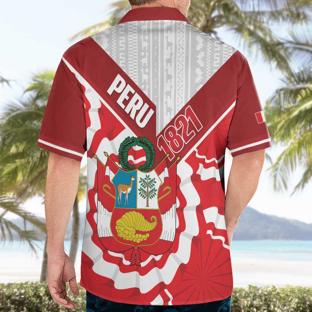 Peru 1821 Proud Hawaiian Shirt National Day Peruvian Pattern