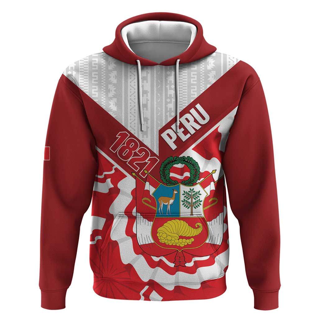 Peru 1821 Proud Hoodie National Day Peruvian Pattern