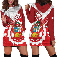 Peru 1821 Proud Hoodie Dress National Day Peruvian Pattern
