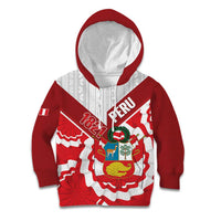 Peru 1821 Proud Kid Hoodie National Day Peruvian Pattern