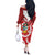 Peru 1821 Proud Off The Shoulder Long Sleeve Dress National Day Peruvian Pattern