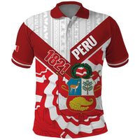 Peru 1821 Proud Polo Shirt National Day Peruvian Pattern