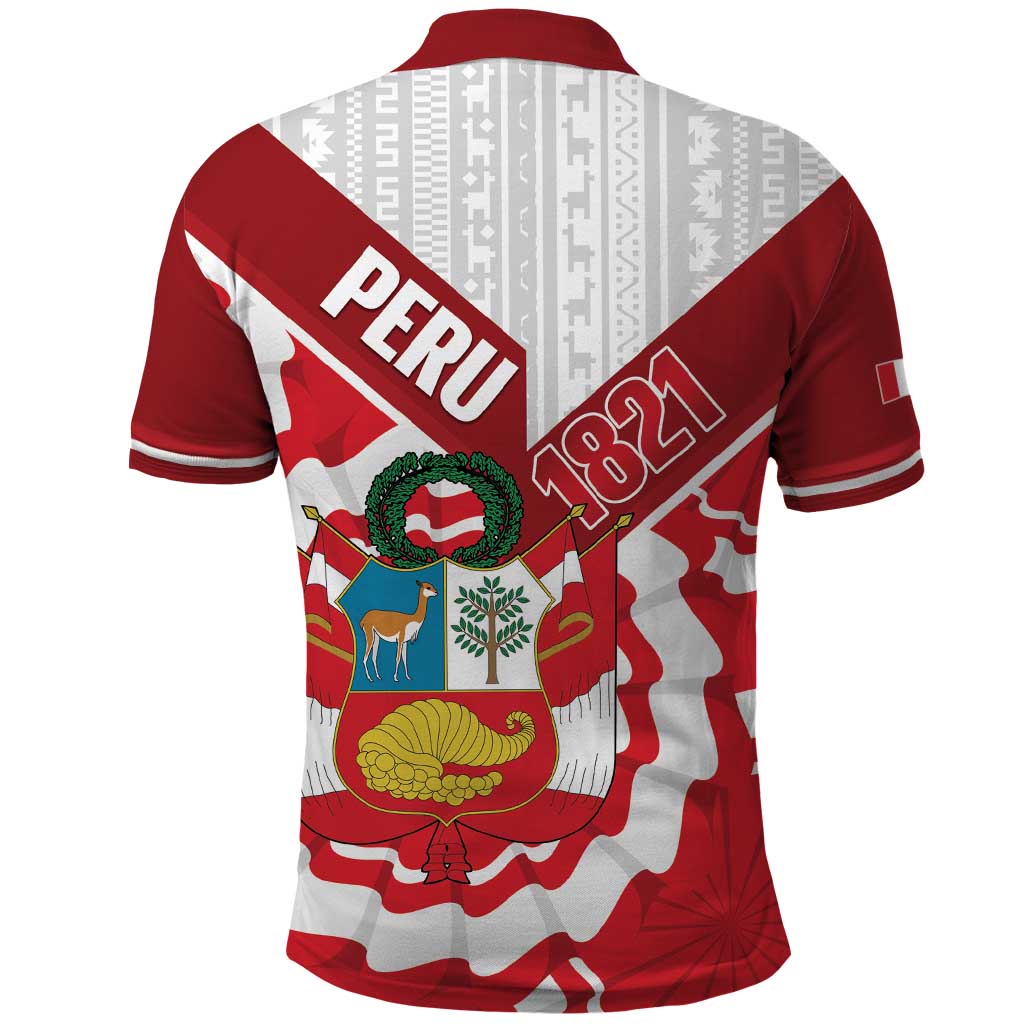 Peru 1821 Proud Polo Shirt National Day Peruvian Pattern