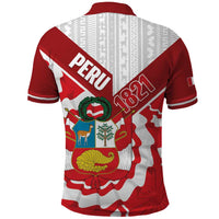 Peru 1821 Proud Polo Shirt National Day Peruvian Pattern