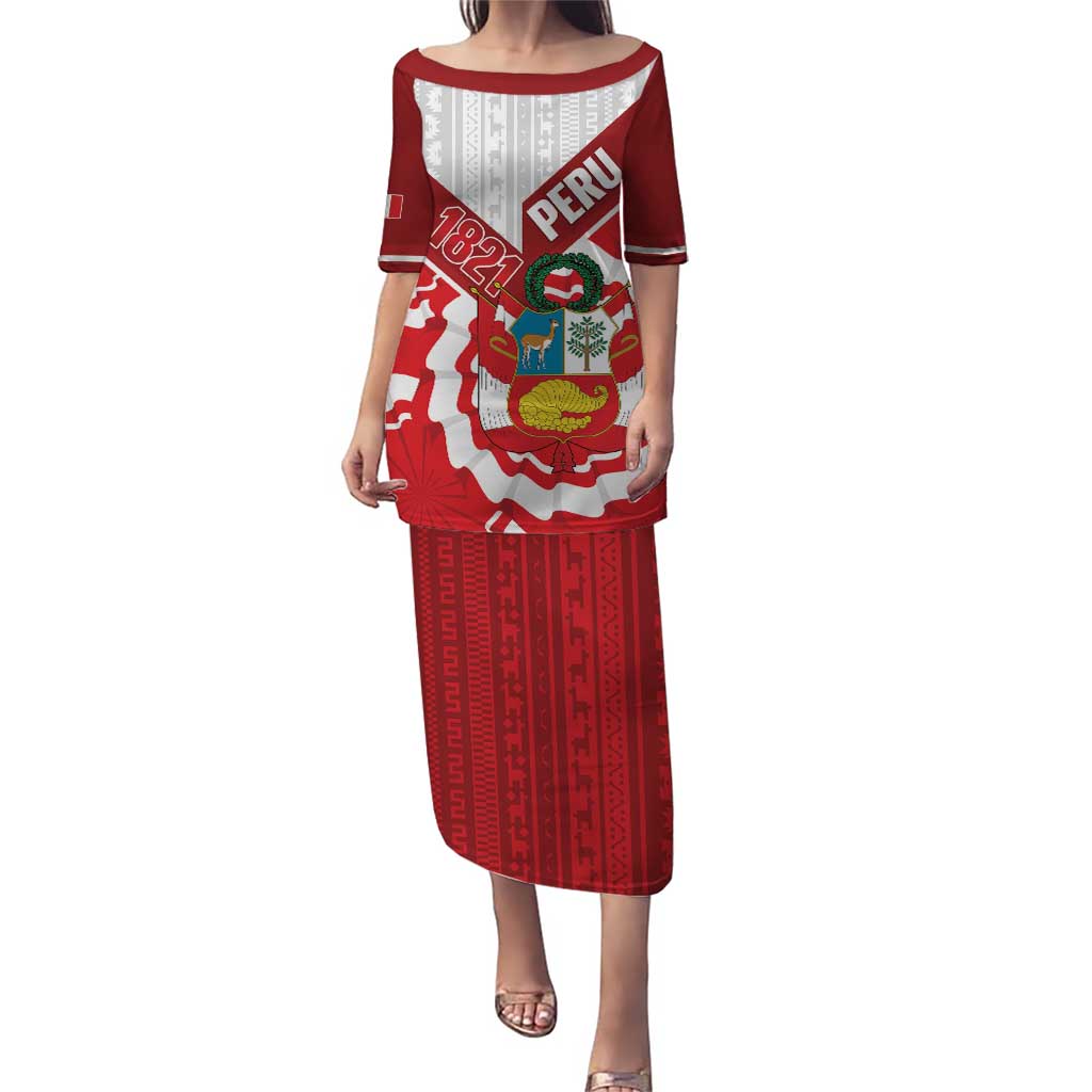 Peru 1821 Proud Puletasi National Day Peruvian Pattern