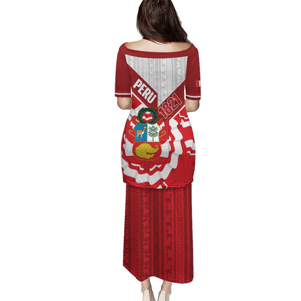 Peru 1821 Proud Puletasi National Day Peruvian Pattern