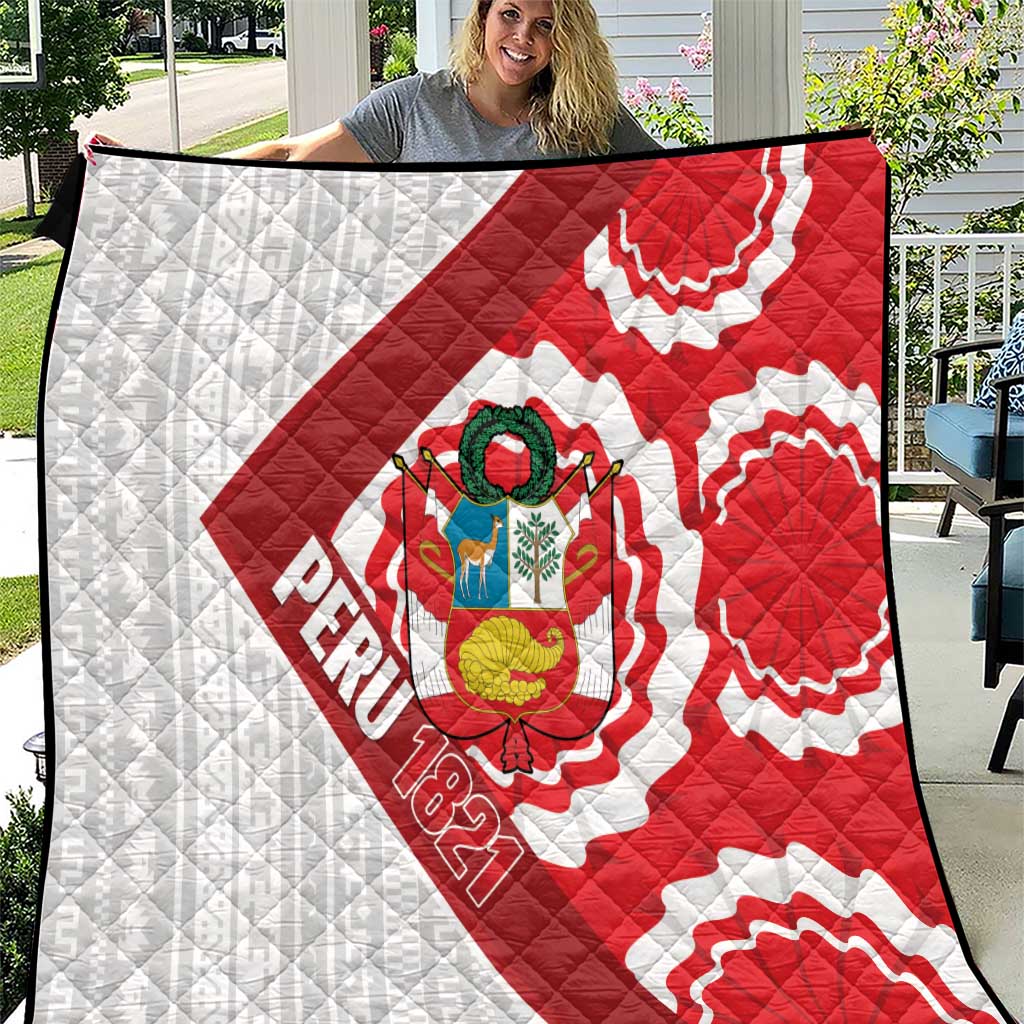 Peru 1821 Proud Quilt National Day Peruvian Pattern