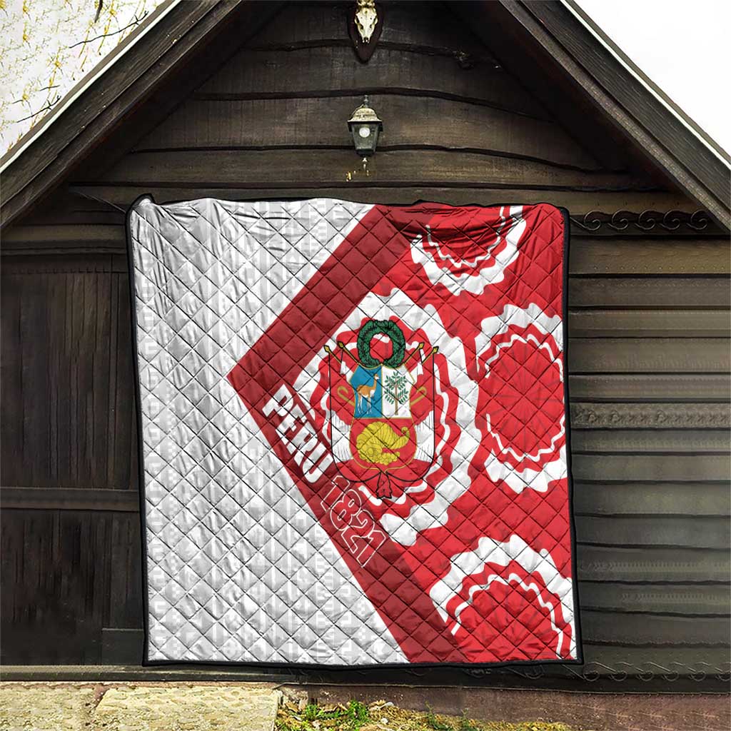 Peru 1821 Proud Quilt National Day Peruvian Pattern