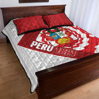 Peru 1821 Proud Quilt Bed Set National Day Peruvian Pattern