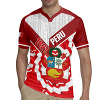 Peru 1821 Proud Rugby Jersey National Day Peruvian Pattern