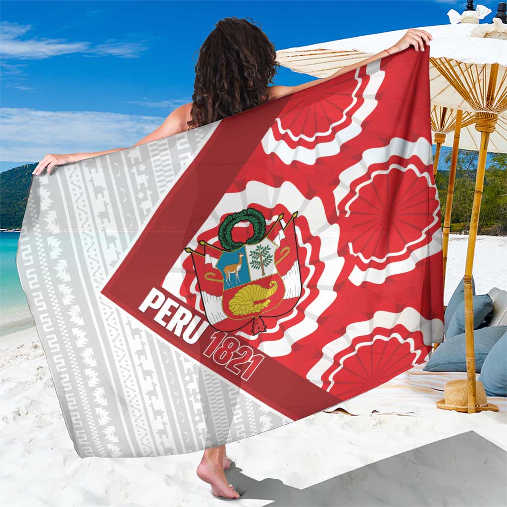 Peru 1821 Proud Sarong National Day Peruvian Pattern