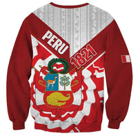 Peru 1821 Proud Sweatshirt National Day Peruvian Pattern
