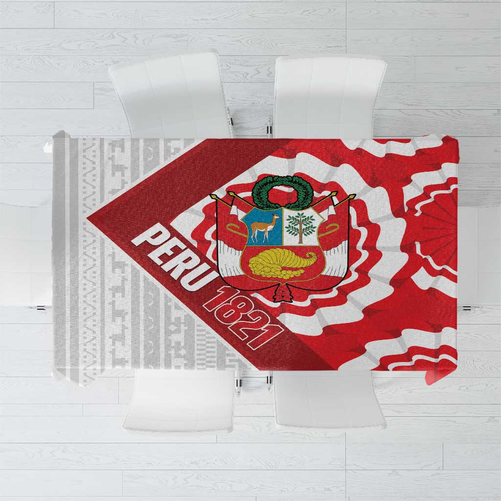 Peru 1821 Proud Tablecloth National Day Peruvian Pattern