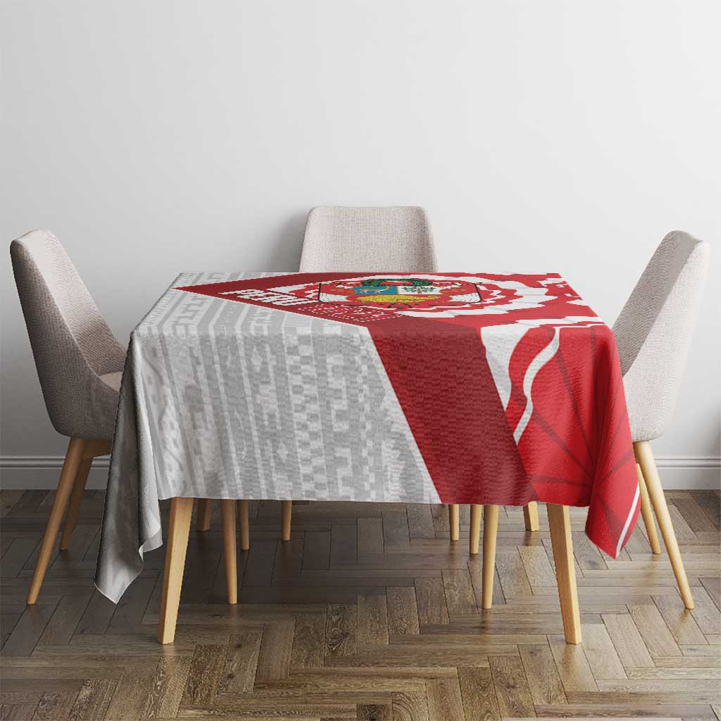 Peru 1821 Proud Tablecloth National Day Peruvian Pattern
