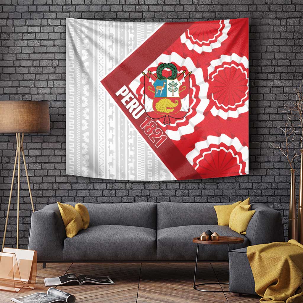 Peru 1821 Proud Tapestry National Day Peruvian Pattern