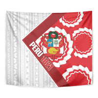 Peru 1821 Proud Tapestry National Day Peruvian Pattern