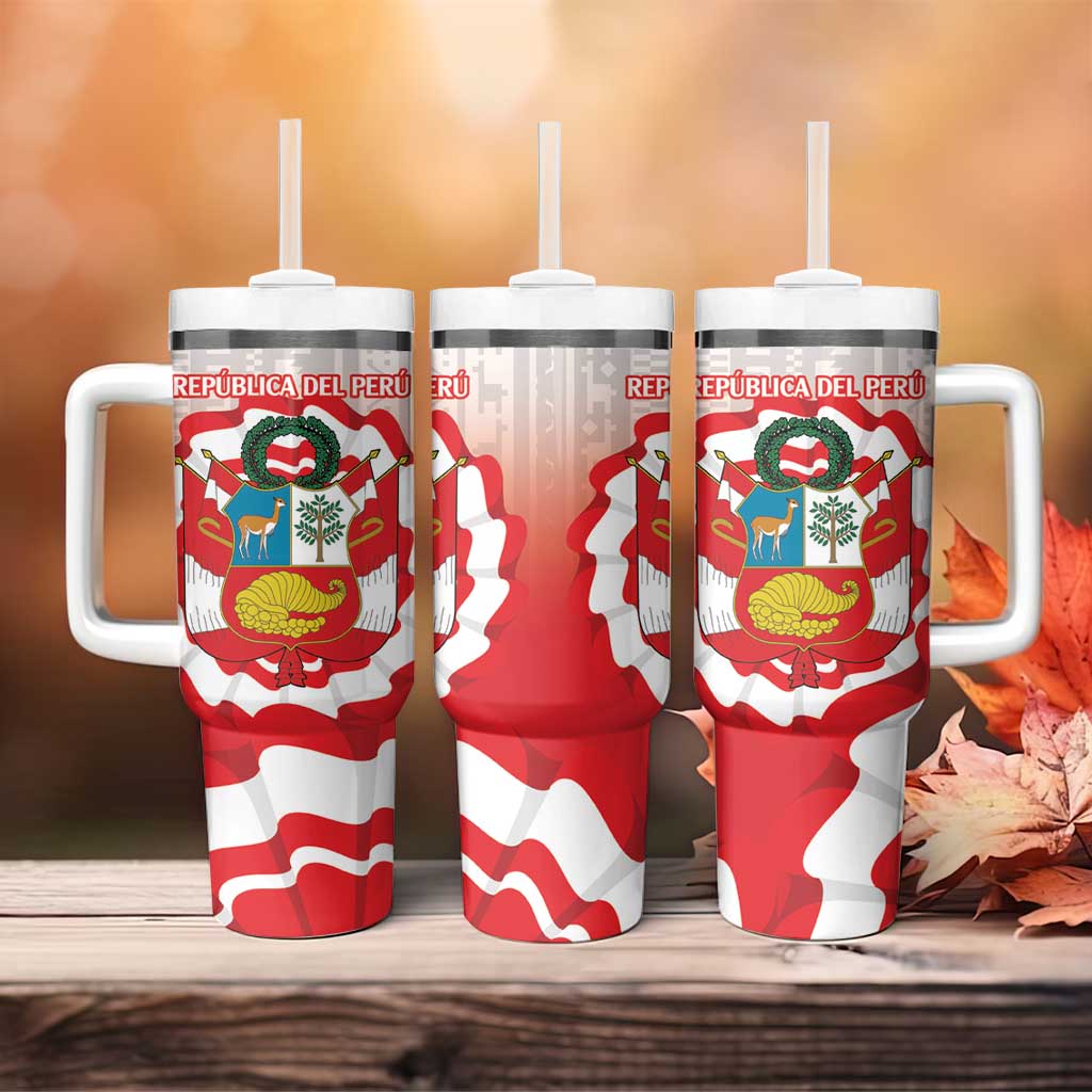 Peru 1821 Proud Tumbler With Handle National Day Peruvian Pattern