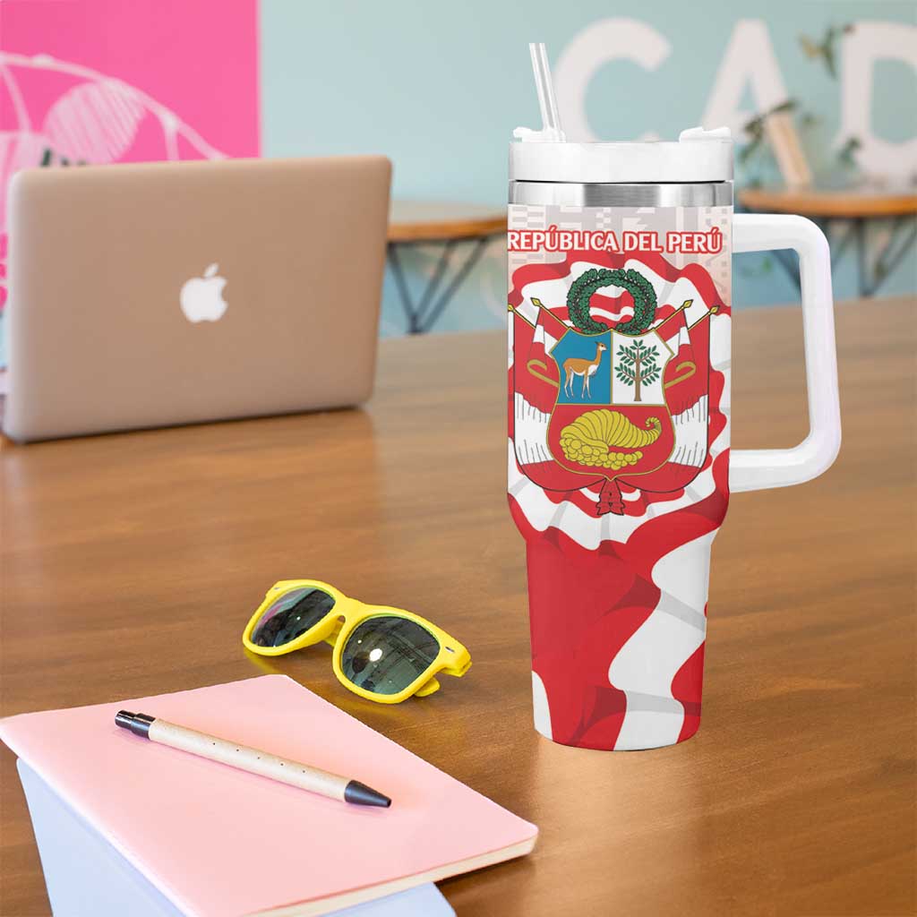 Peru 1821 Proud Tumbler With Handle National Day Peruvian Pattern