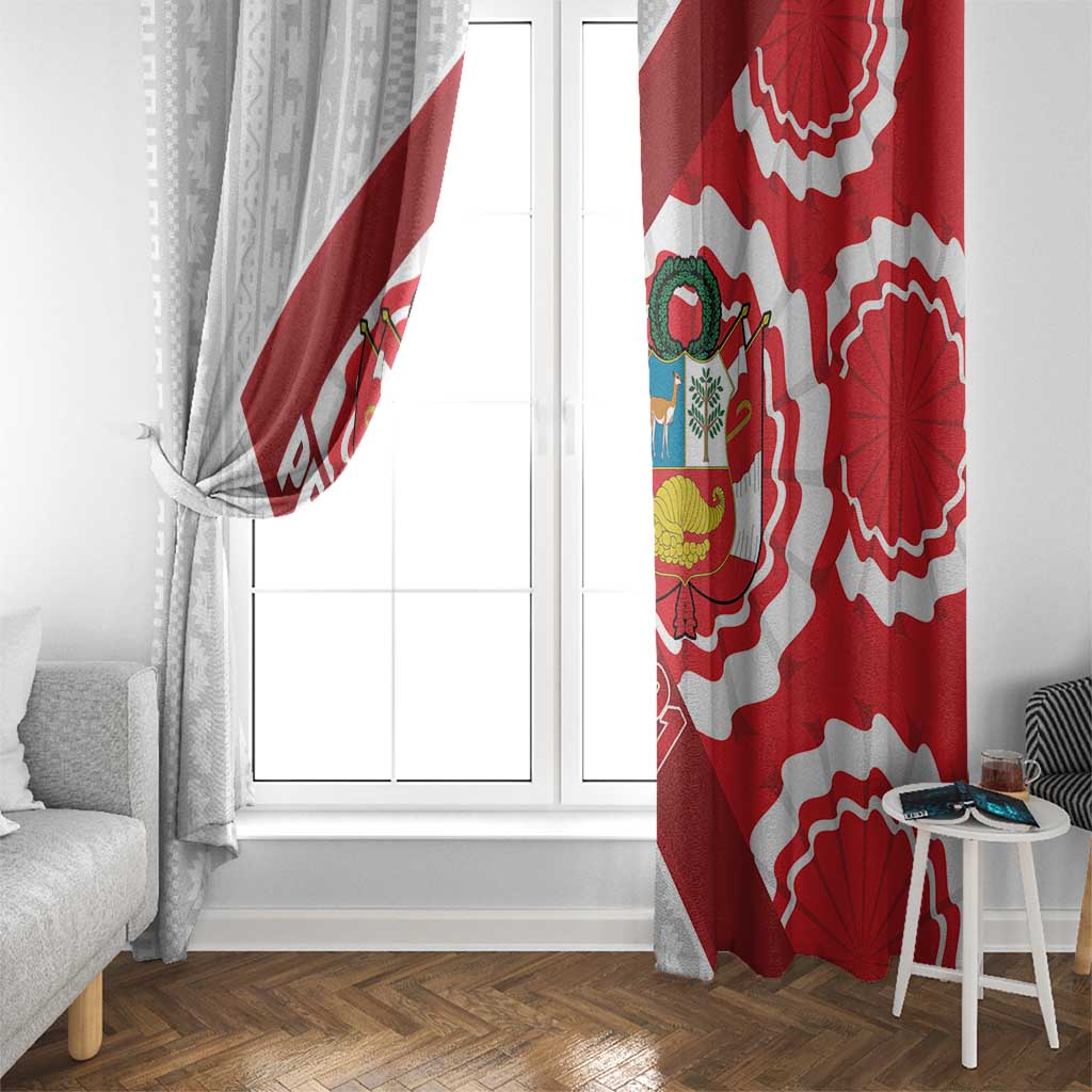 Peru 1821 Proud Window Curtain National Day Peruvian Pattern