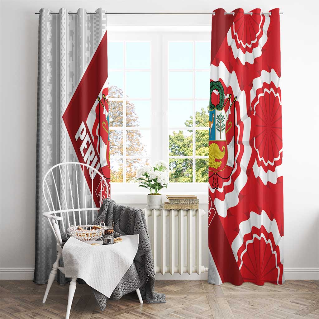 Peru 1821 Proud Window Curtain National Day Peruvian Pattern