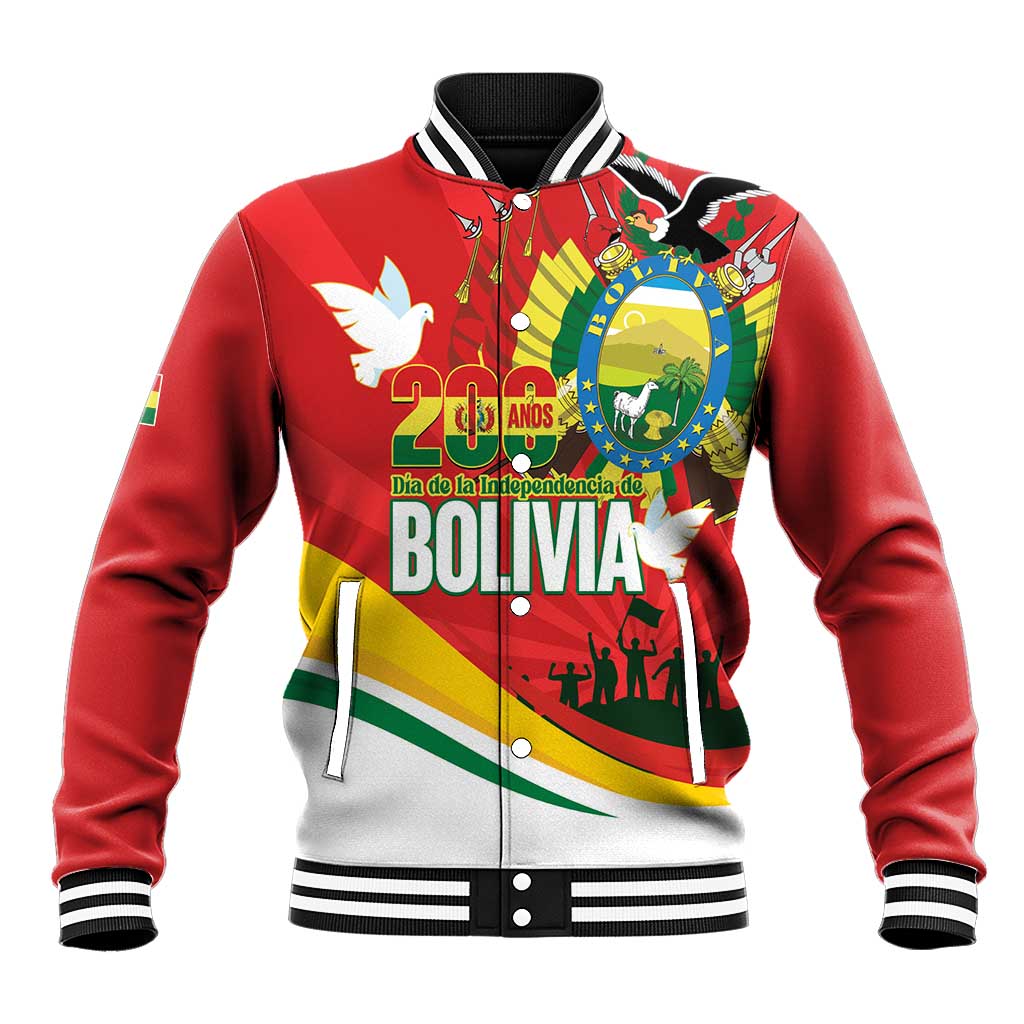 Bolivia Independence Day Baseball Jacket 200 Anos Dia de la Independencia