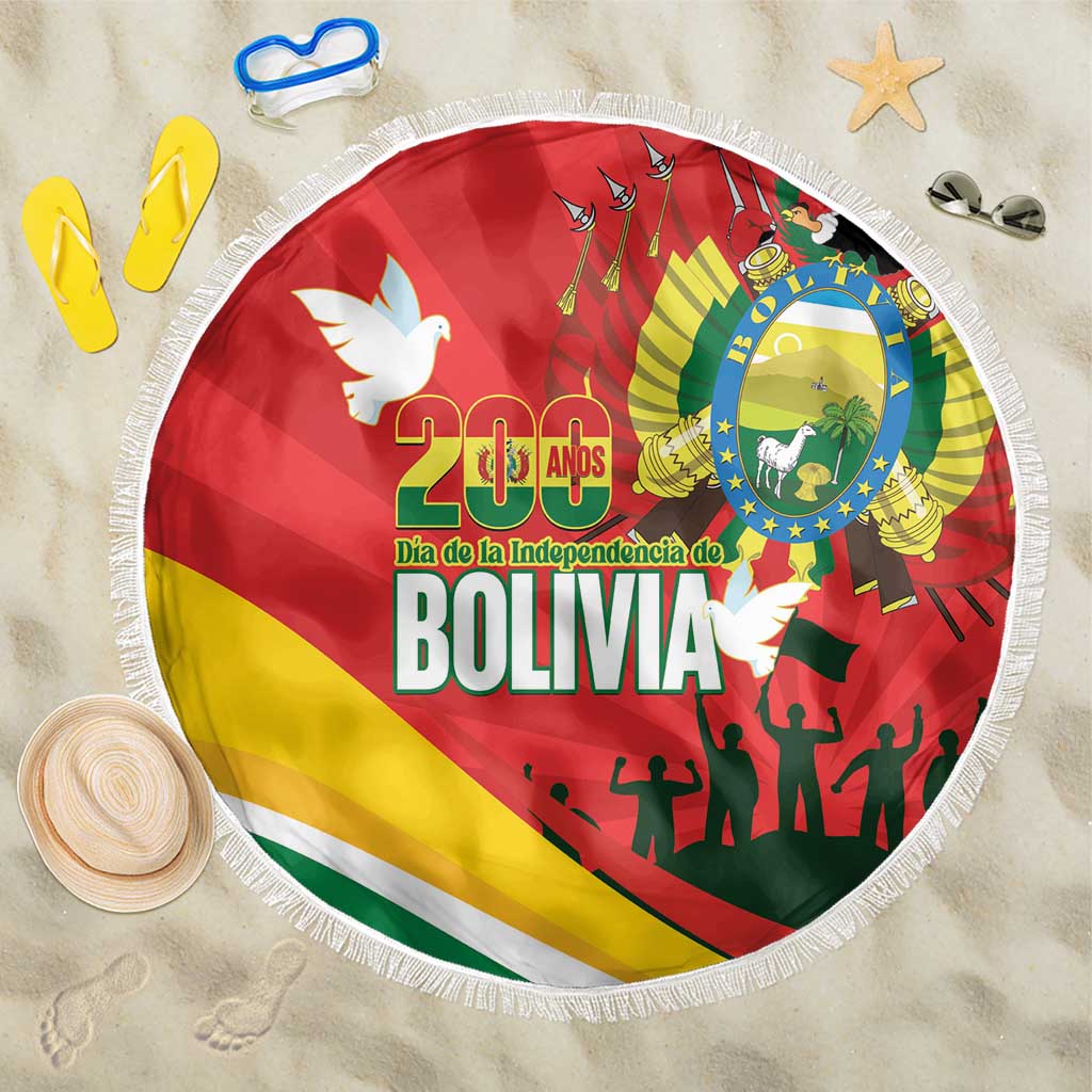 Bolivia Independence Day Beach Blanket 200 Anos Dia de la Independencia