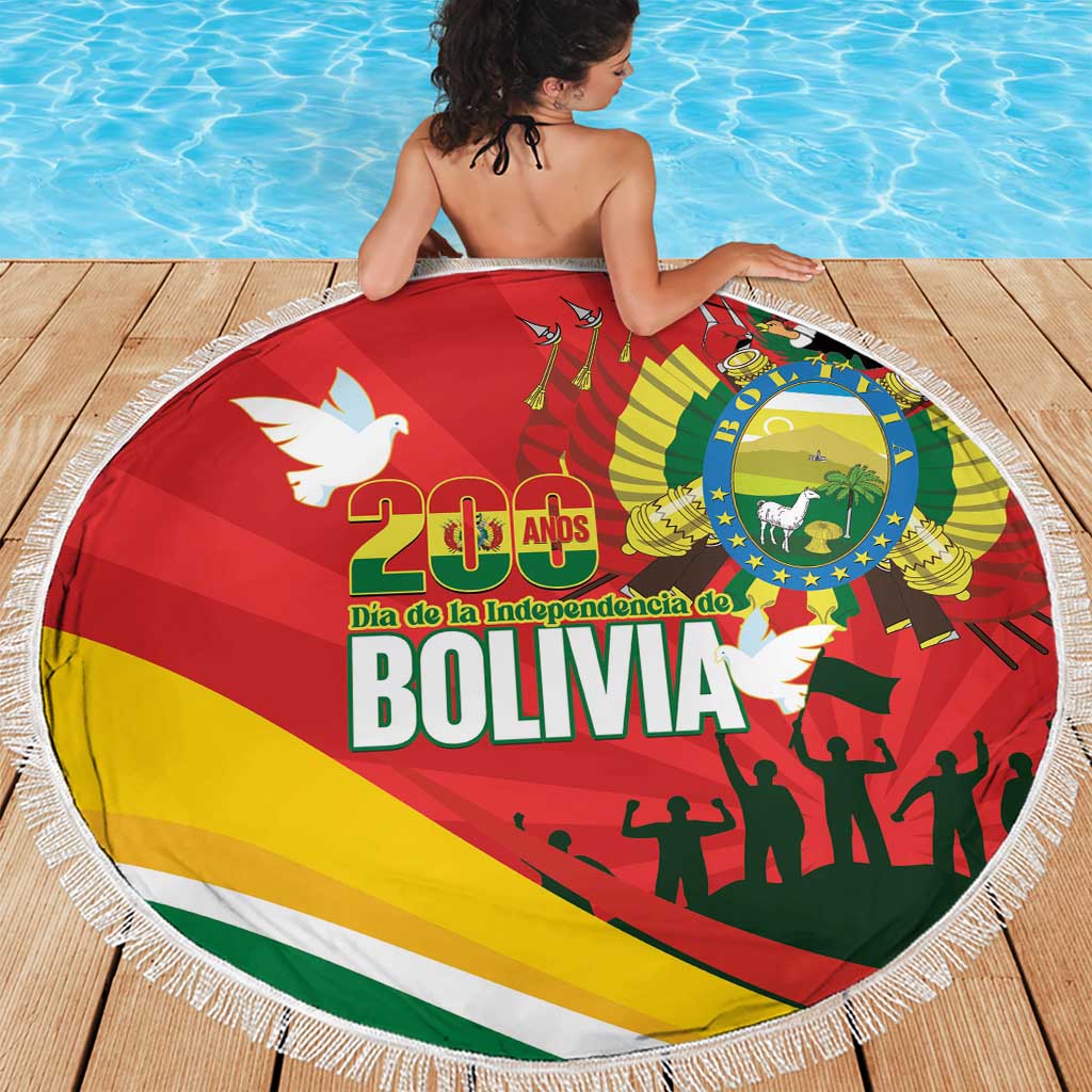 Bolivia Independence Day Beach Blanket 200 Anos Dia de la Independencia