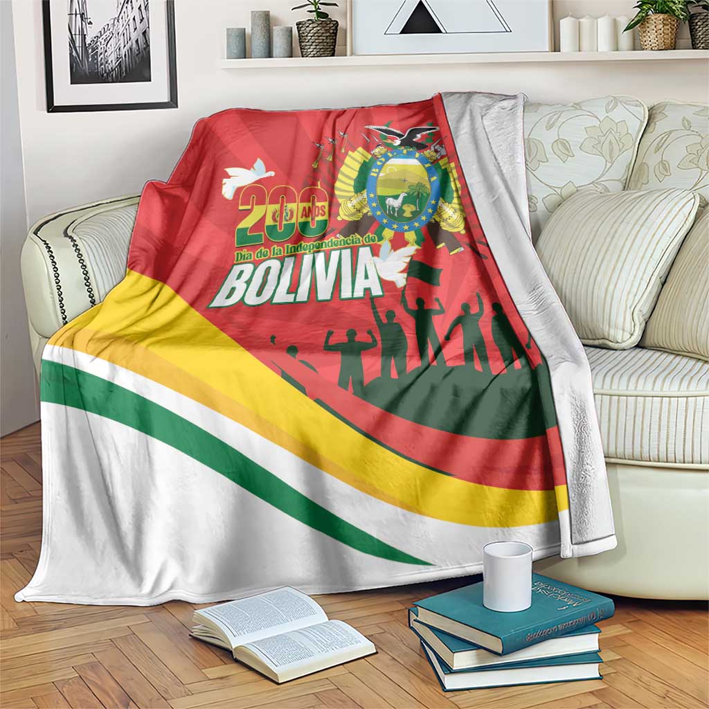 Bolivia Independence Day Blanket 200 Anos Dia de la Independencia