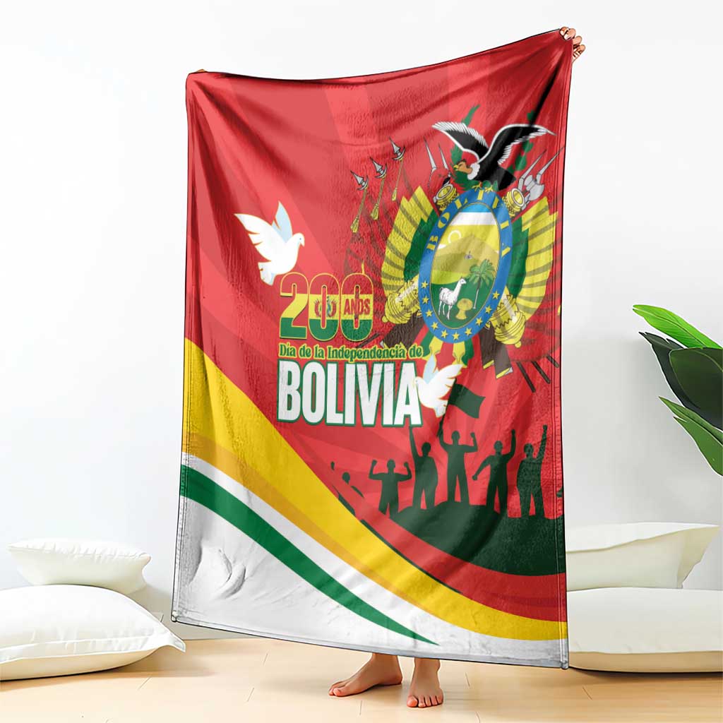 Bolivia Independence Day Blanket 200 Anos Dia de la Independencia