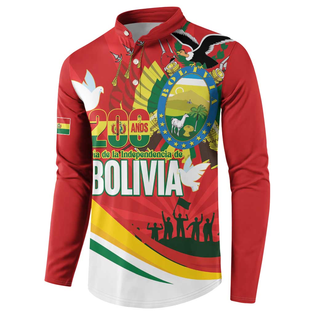 Bolivia Independence Day Button Sweatshirt 200 Anos Dia de la Independencia