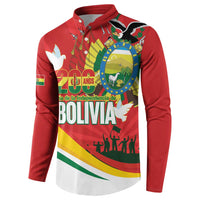 Bolivia Independence Day Button Sweatshirt 200 Anos Dia de la Independencia