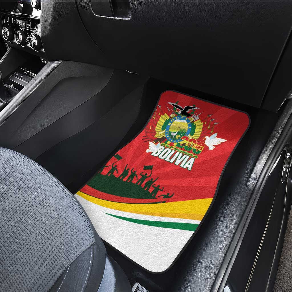 Bolivia Independence Day Car Mats 200 Anos Dia de la Independencia