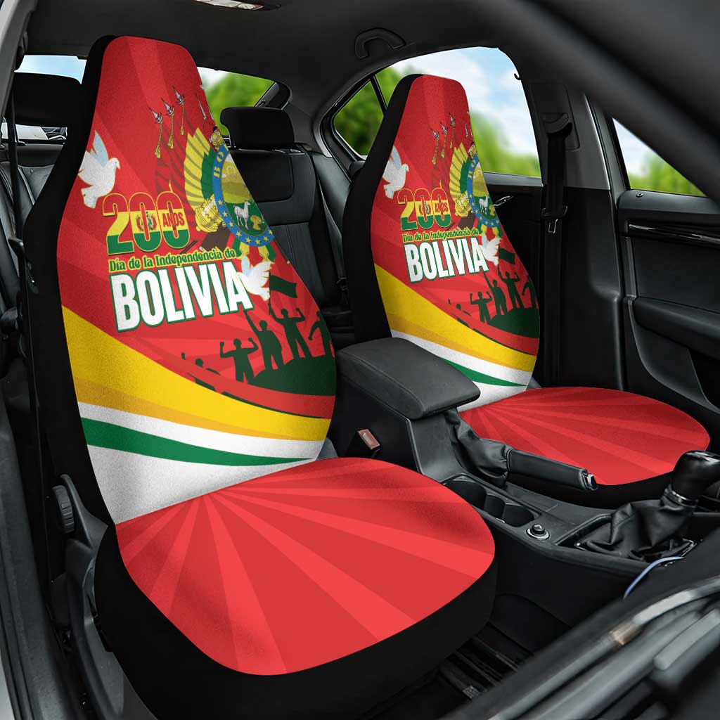 Bolivia Independence Day Car Seat Cover 200 Anos Dia de la Independencia