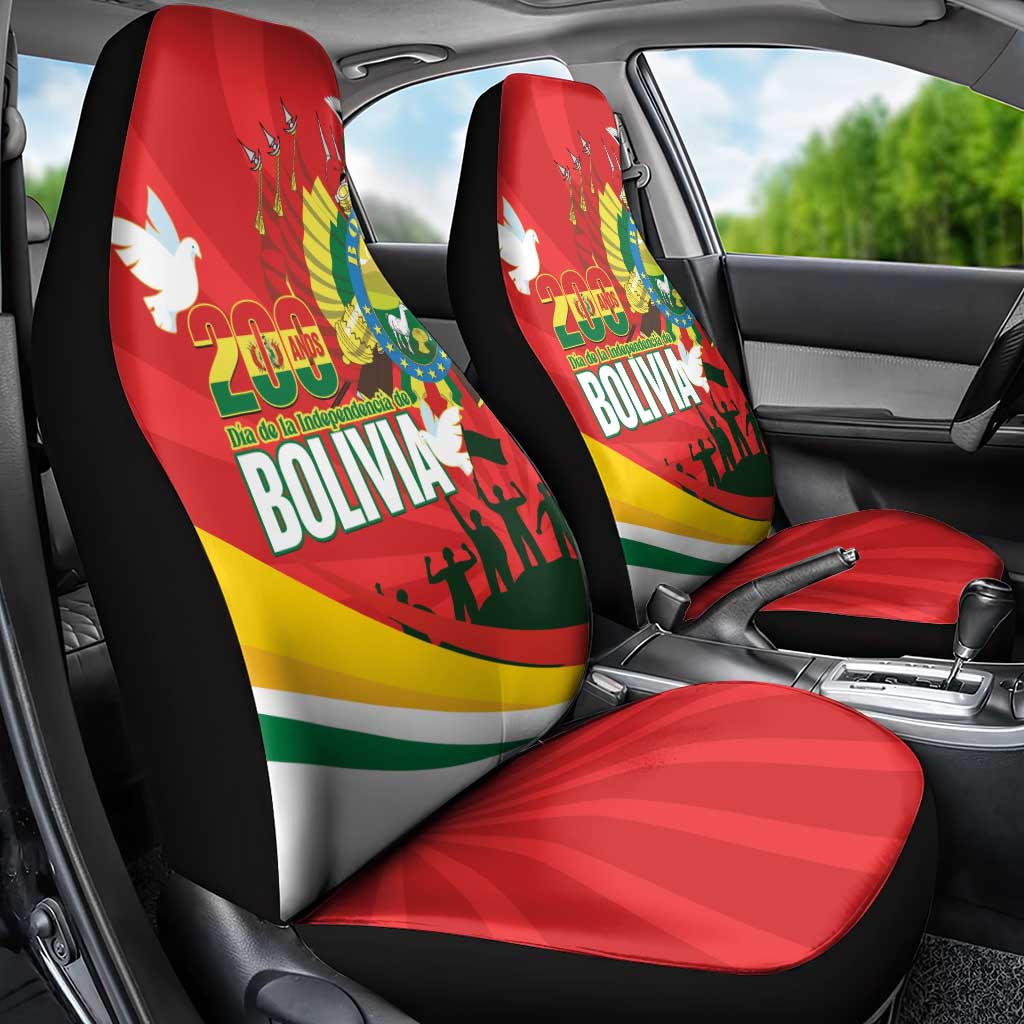 Bolivia Independence Day Car Seat Cover 200 Anos Dia de la Independencia